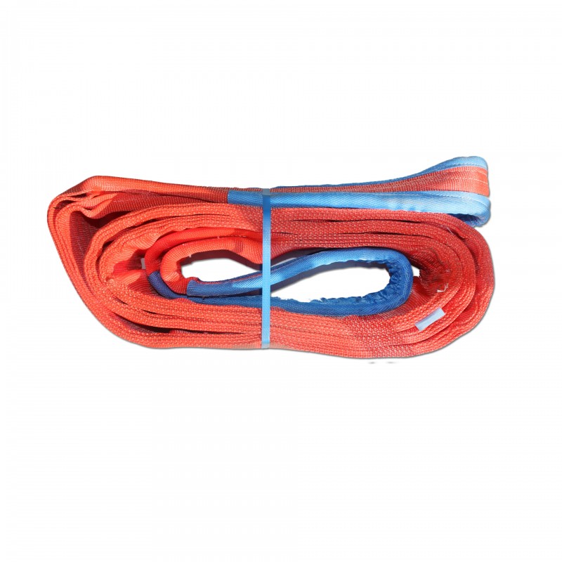 Corde de levage plate Sangle de Levage Plate 2T 2 M, Boucle à Double il,  Largeur de 50 Mm, Excellent manutention elingue
